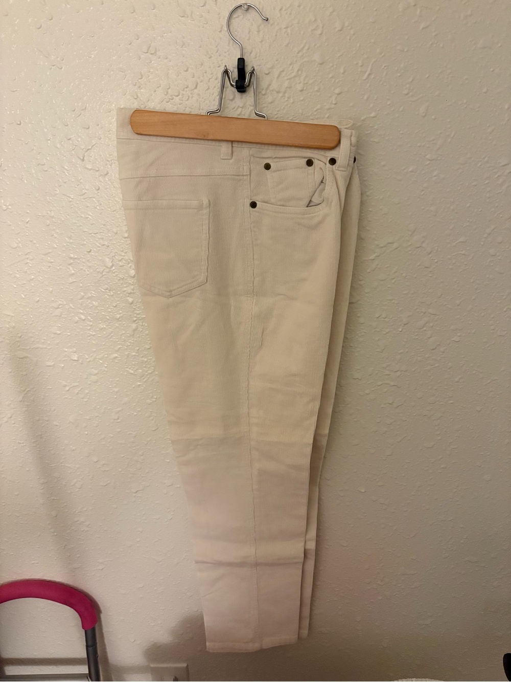 bill blass Straight Leg Jeans in Cream